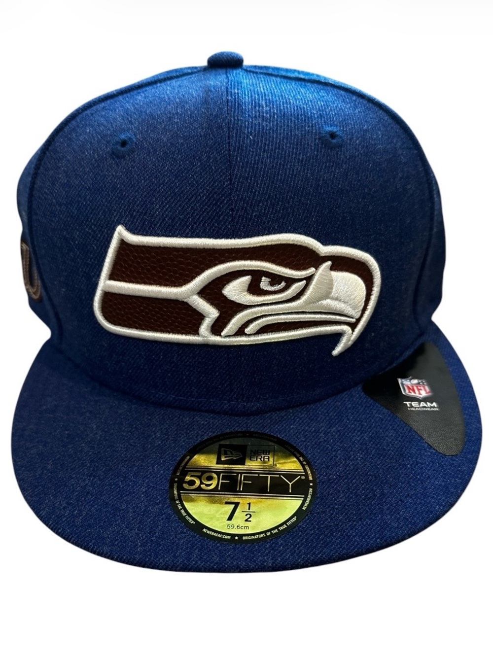 New Era 59FIFTY Seattle Seahawks Brown Team Color Fitted Hat Size 7 1/2 NFL NWT